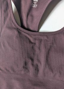 H&amp;M Ribbed Brown Sports Bra
