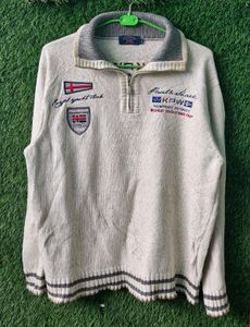 HALF ZIP UP SWEATER