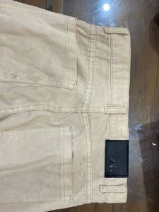Cream Straight Leg Jeans