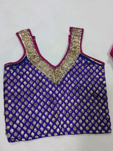Girls Pink &amp; Blue Lehenga Choli Set 3 years girl
