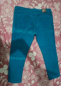 Stylish Teal Blue Jeans