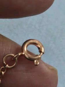 GoldPlated 925 Silver necklace with BabyPink CZ