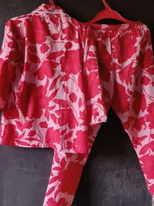 Floral Print Pajama Set