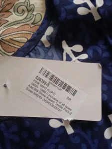 Blue Floral Print Kurta