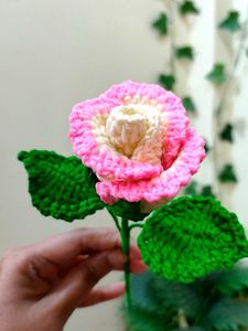 Crochet Rose Flower Handmade