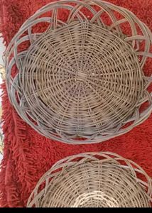 5. Set of 2 Wicker Plates