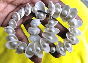 Seashell and Pearl Earrings
