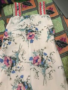 Georgette Sleeveless Kurti Hardly Worn
