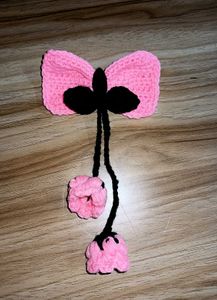handmade crochet bow hair accessories