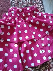 set of 3 peace Girls' Pink Dress &amp; skirt