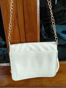 Minimalist Beige Sling bag
