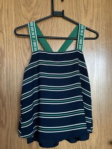 Striped Tank Top with Accent Straps