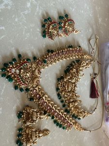 Temple Jewellery Long Haaram Set