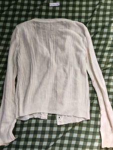 SALE❗aesthetic Cream knit Button-Up Cardigan