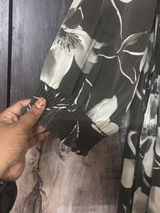 Elegant Floral Print Maxi Dress