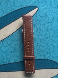 Brown Genuine Leather Watch Strap