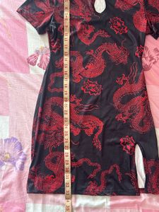 Dragon Print Mini Dress