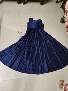Elegant Navy Blue Ethnic Gown