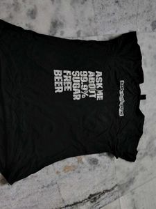 Black "Proudly Serving 99.9% Sugar Free Beer" T-Sh