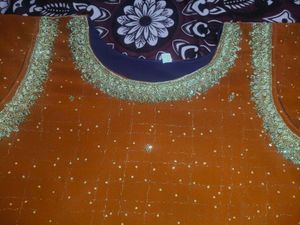 Elegant Orange Kurta Set with Palazzo Pants