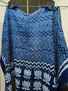 Boho Blue Print Top