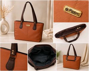 Classic Brown Leather Tote Bag