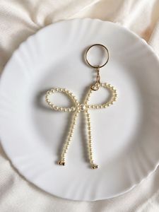 Pearl Bow Keychain/Bag Charm