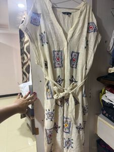 Embroidered A-Line Dress vero moda dres