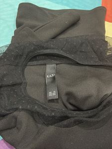 Chic Black Peplum Top