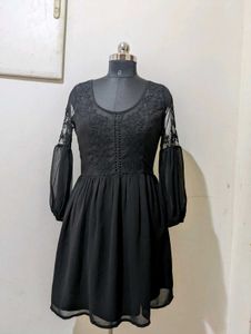 Elegant Black Lace Dress