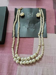 Pearl Necklace & Earring Set
