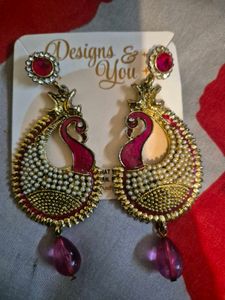 Peacock Drop Earrings