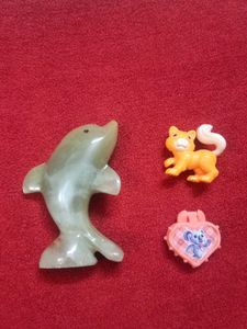 Cute Orange Cat Toy Figurine &amp; 2 more