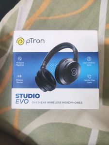 pTron Studio Evo Wireless Headphones ( beige)