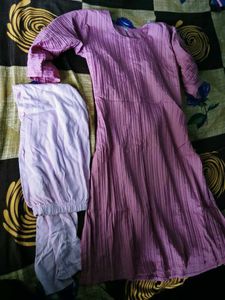Elegant Lavender Textured Kurta