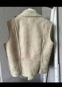 MANGO Women's Faux Shearling Lined Vest