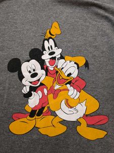 Grey Mickey Mouse Graphic Hoodie