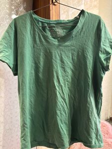 Fabulous Olive Green V-Neck Tee