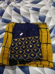 beautiful saree with blouse piece