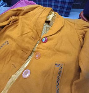 Mustard Yellow Jacket for cold