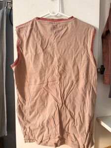 Men's Striped Sleeveless T-Shirt