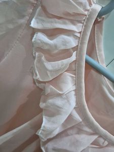 Peach Ruffle Top