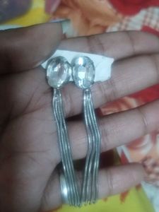Elegant Drop Earrings with Crystals