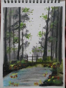 Purple Forest Art