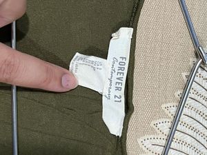 Olive Green Keyhole Neck Top