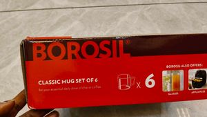 Borosil Classic Mug Set - 6 Pcs