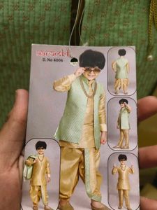 Kids Ethnic Wear dhoti pajama 4pc Set