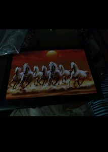 7 Horse Photo Frame Size 12"-8" Inches