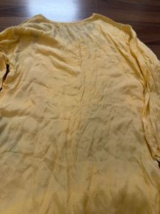 Beautiful Yellow Chikankari Kurta