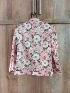 PINK FLORAL UNISEX KIDS BLAZER